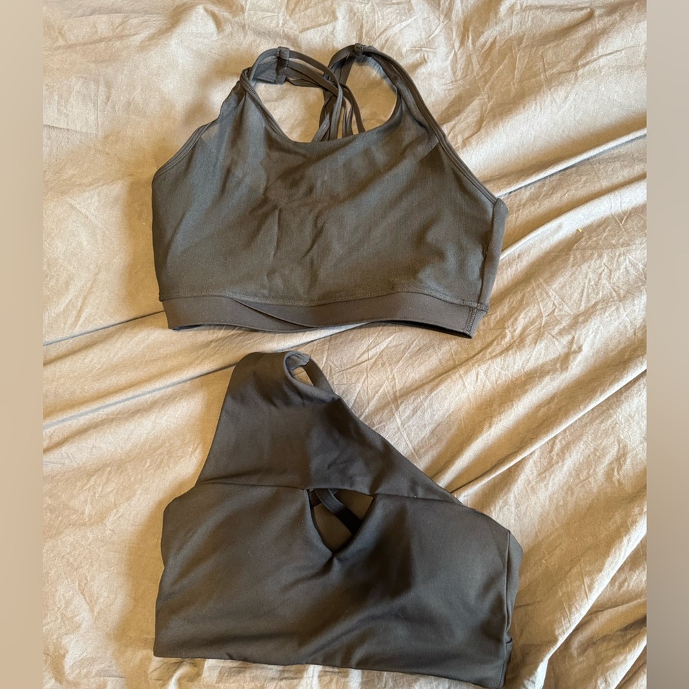 1st Phorm Women's Black Sports Bra Set